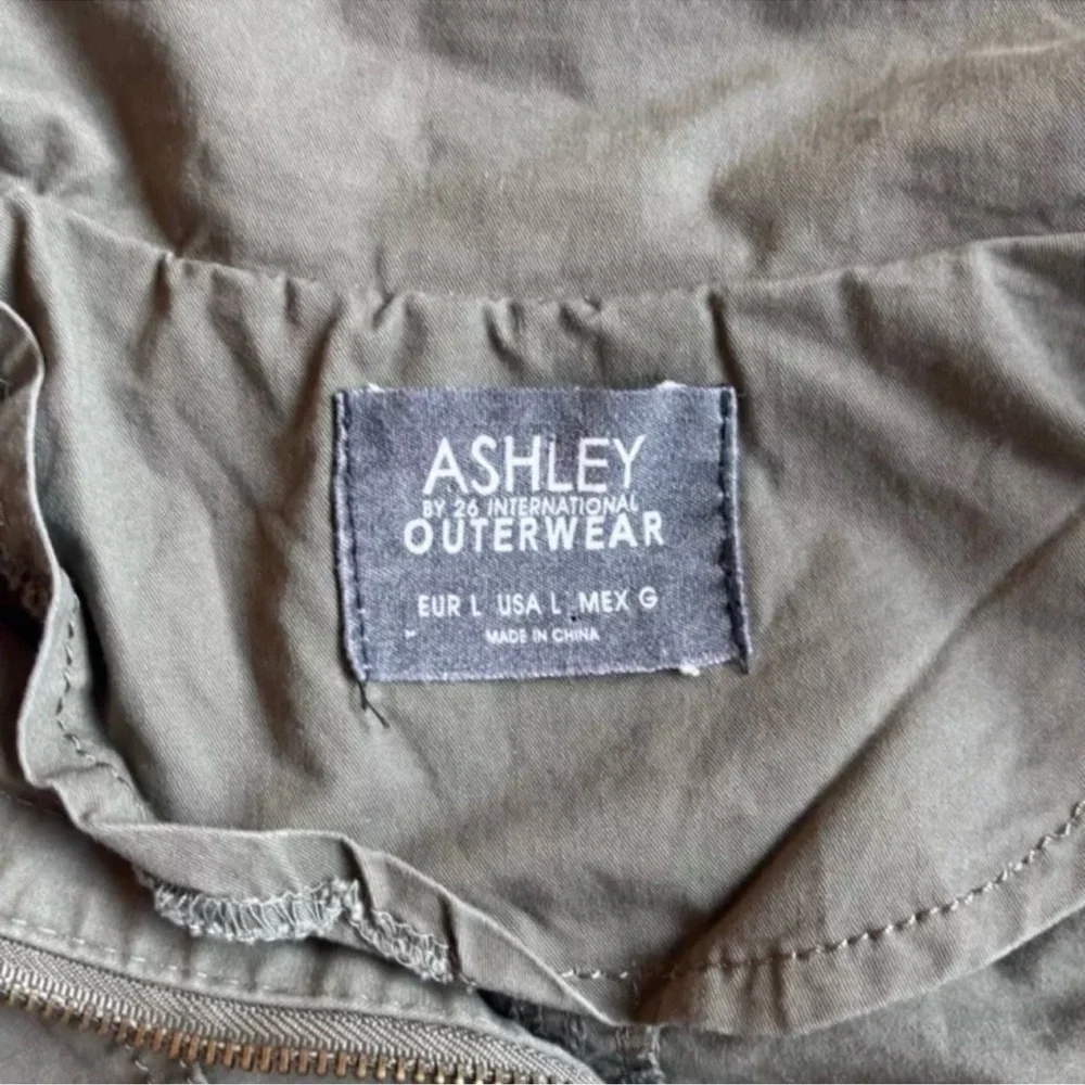 Ashley by 26 International Youth Green Utility Jacket Military Anorak Size Large